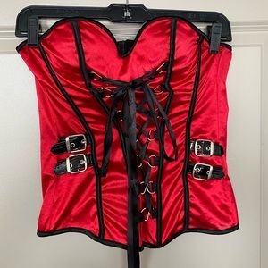 Red Little Red Riding Hood Corset Spirit Halloween